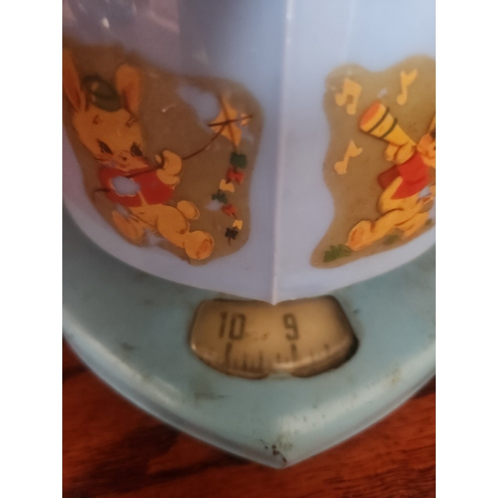 Vintage Blue Baby Nursery Scale Antique Kitchy 1949 Bunnie‎ Decals - Picture 3 of 9